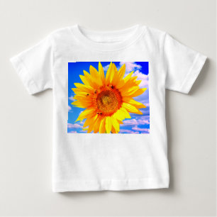 Camiseta Para Bebê Girassol e Bebê T-Shirt