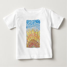 Camiseta Para Bebê Girassol Radiant Bloom