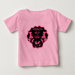 Camiseta Para Bebê Girl Mermaid Princess