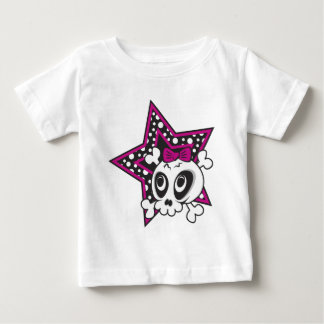 Camiseta Para Bebê Girlie Emo Skull