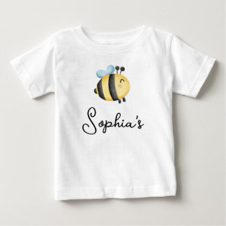 Camiseta Para Bebê Girls Cute One Summer First Bee Day 1st Birthday 
