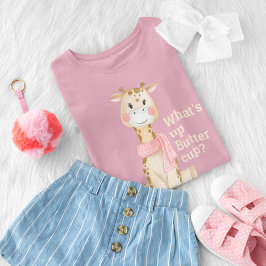 Camiseta Para Bebê Girls Giraffe