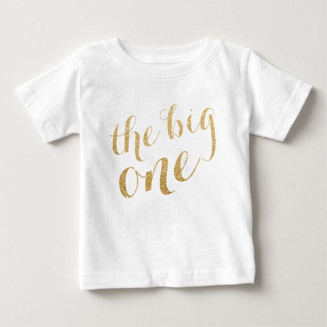Camiseta Para Bebê Girly First Birthday Shirt (Frente)