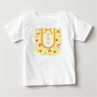 Camiseta Para Bebê Girly gingham check pattern with cute ribbon