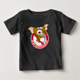Camiseta Para Bebê Gizmo   Não Alimente Após A Meia-Noite