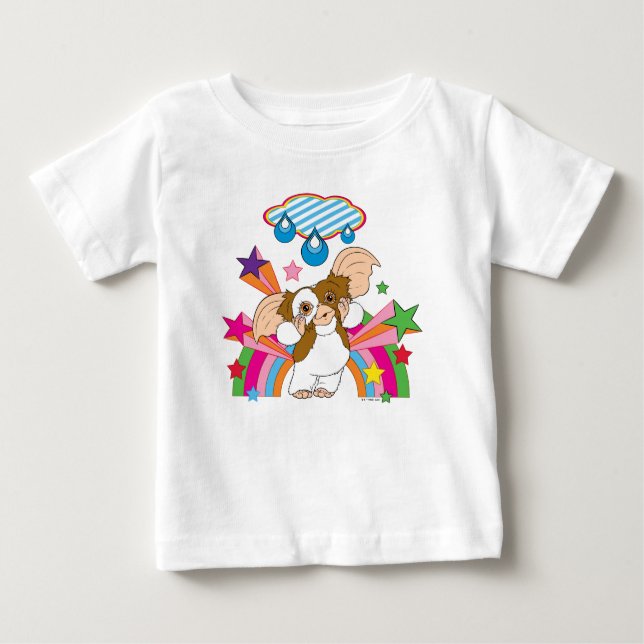 Camiseta Para Bebê Gizmo | Sonho de gotas de chuva (Frente)