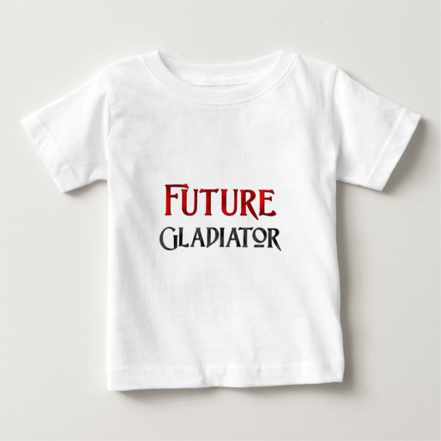 Camiseta Para Bebê Gladiador futuro (Frente)