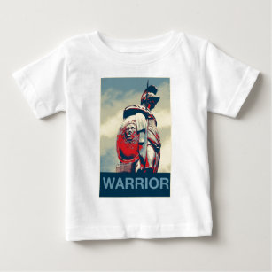 Camiseta Para Bebê Gladiador romano do guerreiro espartano antigo de