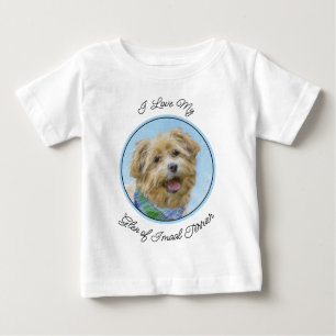 Camiseta Para Bebê Glen of Imaal Terrier Painting - Arte Original de