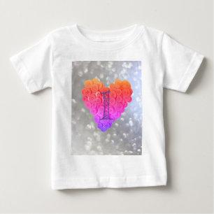 Camiseta Para Bebê Glitter Glamor primeiro aniversario