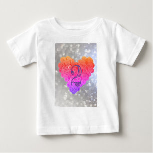 Camiseta Para Bebê Glitter Glamor segundo aniversário