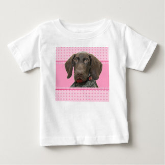Camiseta Para Bebê Glossy Grizzly Puppy Girl