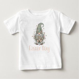 Camiseta Para Bebê Gnome do Dia de Páscoa