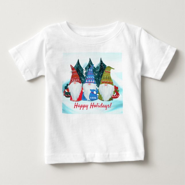 CAMISETA PARA BEBÊ GNOMOS (Frente)