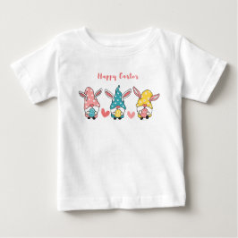 Camiseta Para Bebê Gnomos felzs pascoa