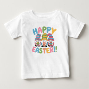 Camiseta Para Bebê Gnomos páscoas
