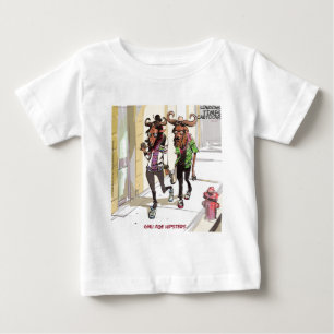 Camiseta Para Bebê Gnu Age Hipster Rick London Engraçado
