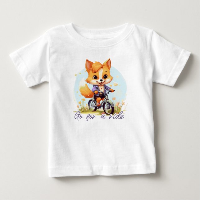 Camiseta Para Bebê Go for a ride (Frente)