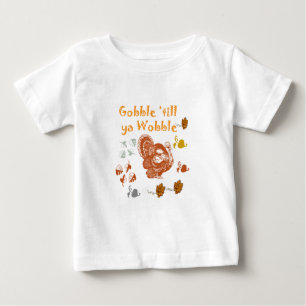 CAMISETA PARA BEBÊ GOBBLE ATÉ AO PADRÃO WOBBLE 2
