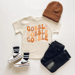 Camiseta Para Bebê Gobble Gobble Toddler T-Shirt - Obrigado