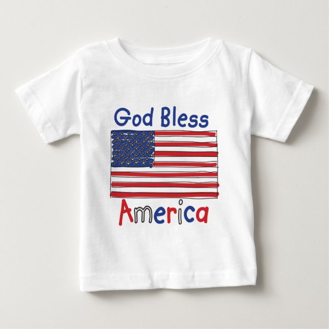 CAMISETA PARA BEBÊ GOD-BLESS-KIDS-2 (Frente)