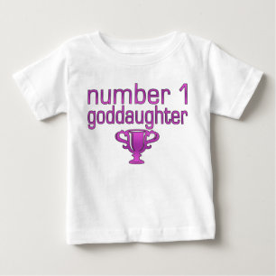 Camiseta Para Bebê Goddaughter do número 1