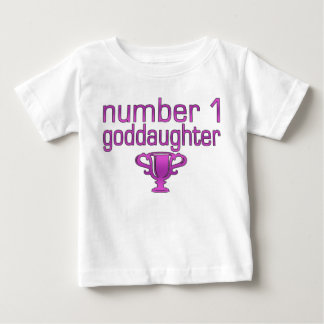 Camiseta Para Bebê Goddaughter do número 1