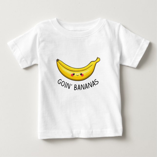 Camiseta Para Bebê Goin' Bananas (Frente)