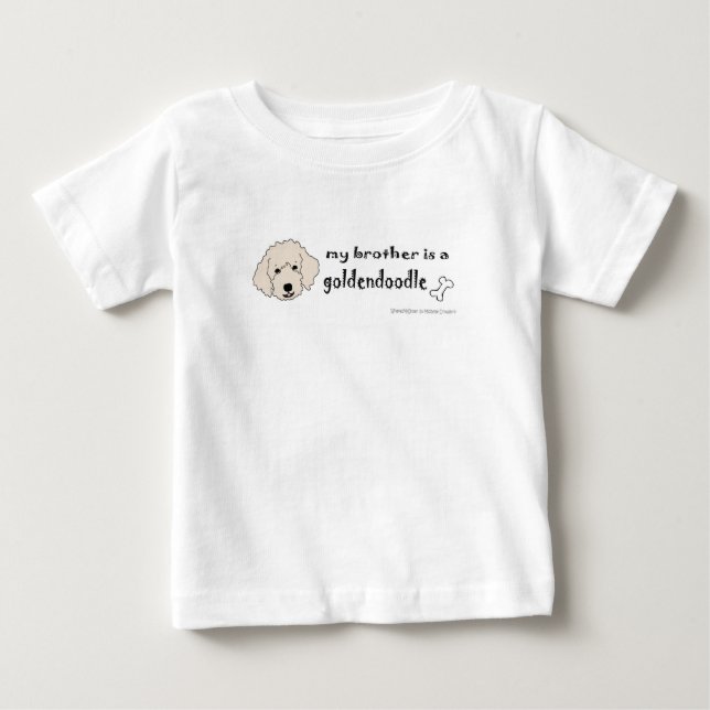 Camiseta Para Bebê goldendoodle (Frente)