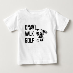 Camiseta Para Bebê Golfe da caminhada do rastejamento