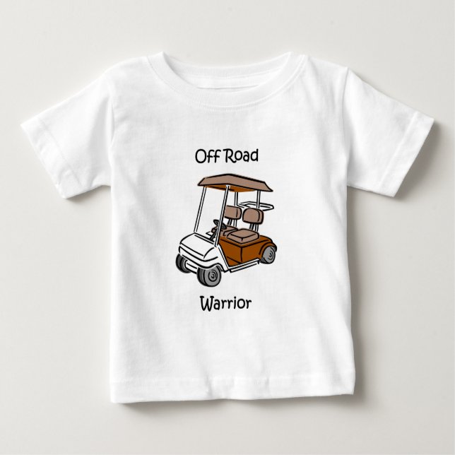 Camiseta Para Bebê Golfe engraçado (Frente)