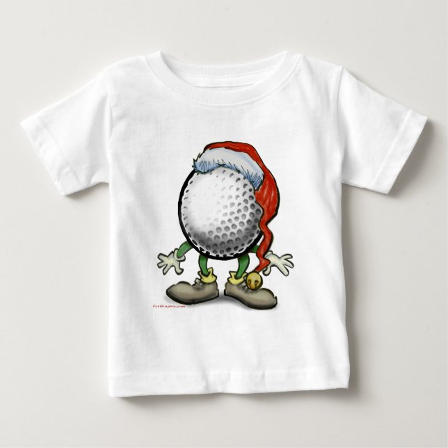 Camiseta Para Bebê Golfe Natal (Frente)