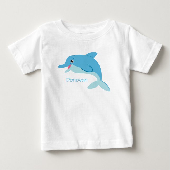 Camiseta Para Bebê Golfinho (Frente)