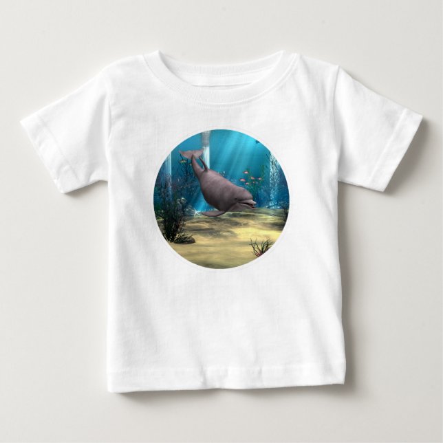 Camiseta Para Bebê Golfinho (Frente)