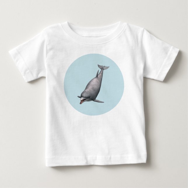 Camiseta Para Bebê Golfinho (Frente)