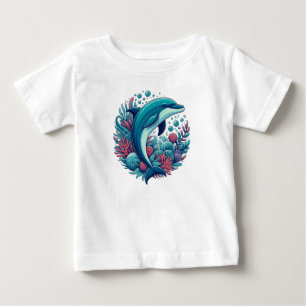 Camiseta Para Bebê Golfinho-costeiro/náutico
