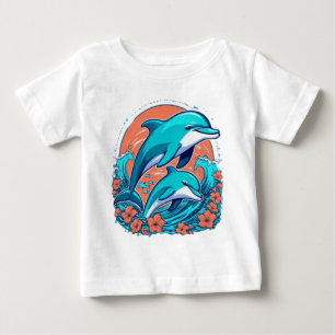 Camiseta Para Bebê Golfinho-doce