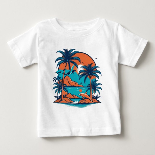 Camiseta Para Bebê Golfinho-doce (Frente)