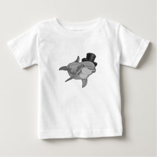 Camiseta Para Bebê Golfo como Cavalheiro com Cartola