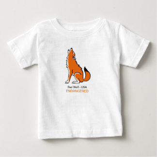 Camiseta Para Bebê GOLPE Vermelho Cinto - Imagem animal ameaçada -
