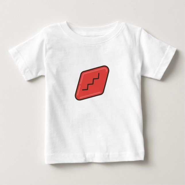 Camiseta Para Bebê goma de vinho (Frente)