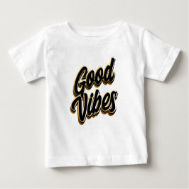 Camiseta Para Bebê Good Vibes T-Shirt