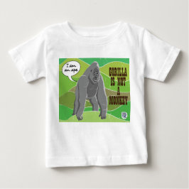 Camiseta Para Bebê Gorilla não é um macaco