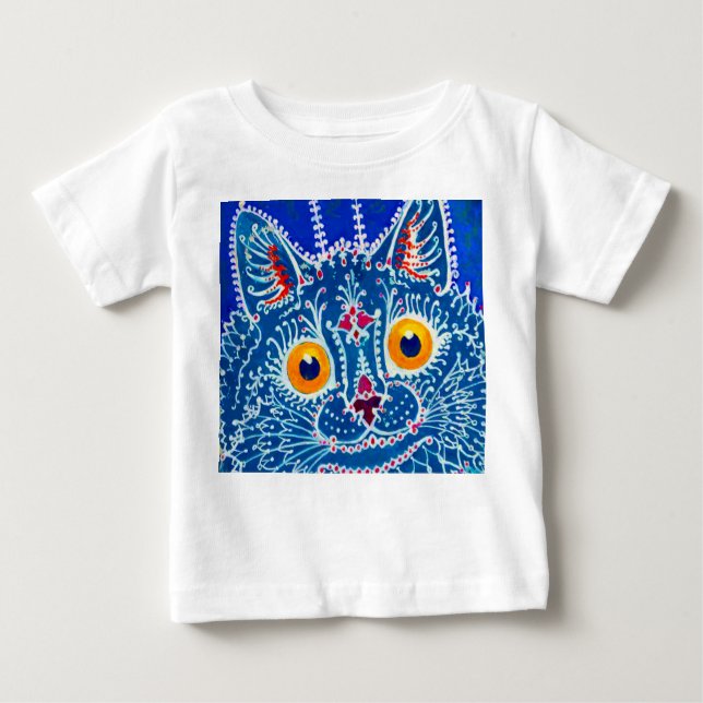 Camiseta Para Bebê Gótico Azul (Frente)