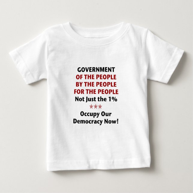 Camiseta Para Bebê Governo Do Povo (Frente)