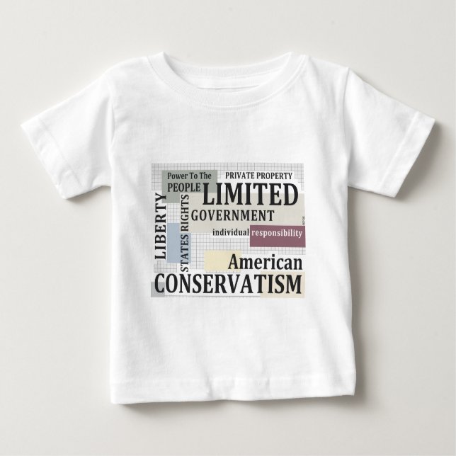 Camiseta Para Bebê Governo limitado (Frente)