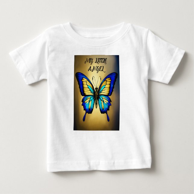 Camiseta Para Bebê Grace da Natureza: Borboletas da Vida (Frente)