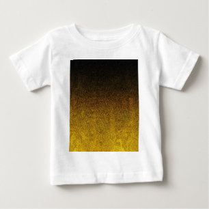 Camiseta Para Bebê Gradação da Brilhante Amarelo e Preto