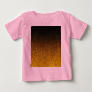 Camiseta Para Bebê Gradação da Brilhante Amarelo e Preto