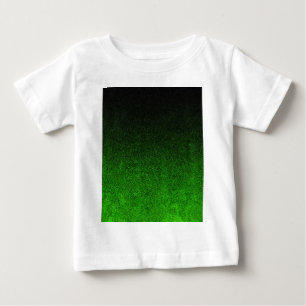 Camiseta Para Bebê Gradação de Brilho Verde e Preto